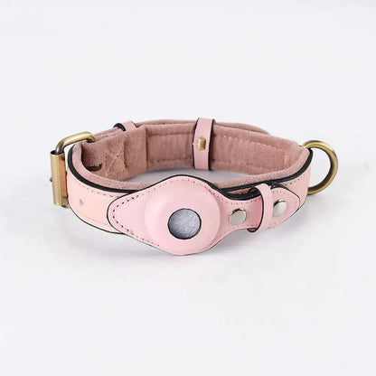 Durable Leather Airtag Dog Collar™ "AIR TAG INCLUDED"