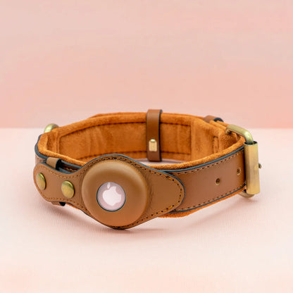Durable Leather Airtag Dog Collar™ "AIR TAG INCLUDED"